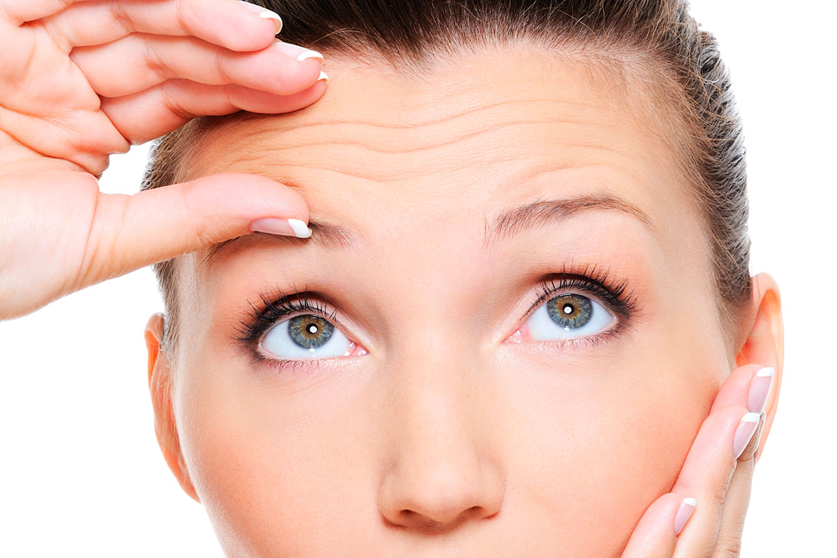 Как убрать складки на лбу
